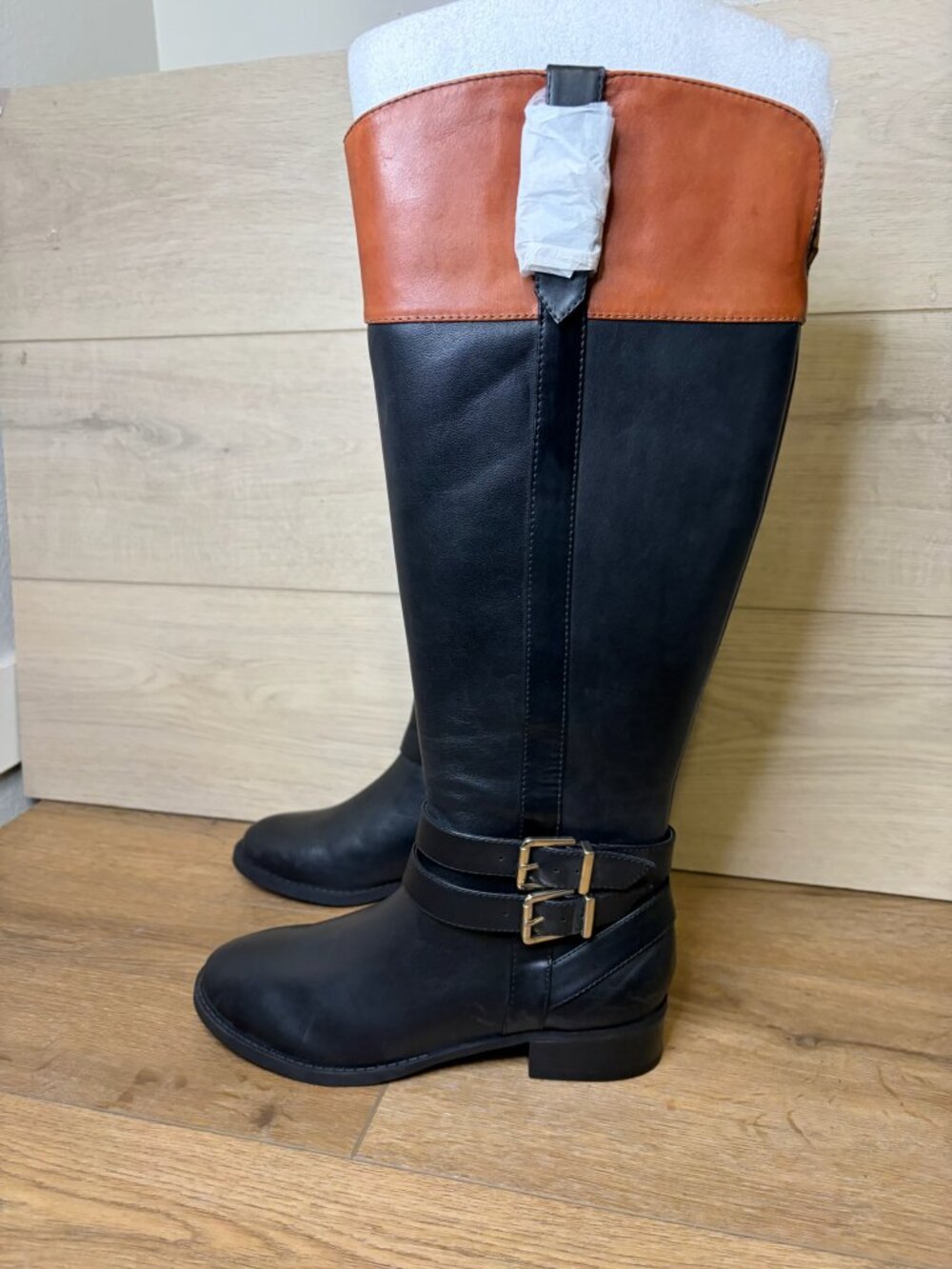 INC International Concepts Womens FrankII Riding Boots Leather Black Size 6M NWT - Picture 5 of 8